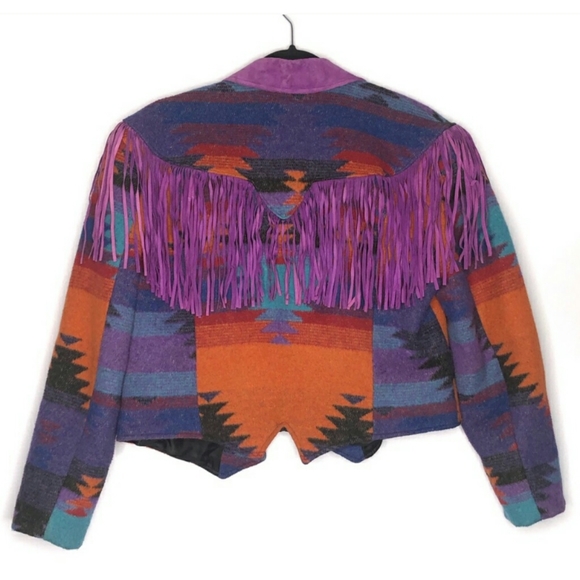 ***🚨ISO VTG Pioneer Wear Navajo Fringe Jacket - Picture 5 of 5